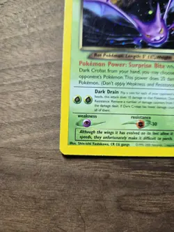 Pokemon TCG Dark Crobat 2/105 Neo Destiny Holo Rare Unlimited Stage 2 70 HP EN - Image 5