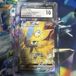 CGC 10 Zeraora VMAX GG42/GG70 Galarian Gallery Crown Zenith Pokemon Card - Image 1