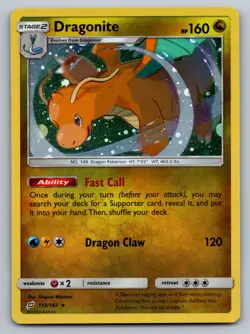 Dragonite 119/181 Holo Rare Team Up Pokemon Near Mint - Image 1
