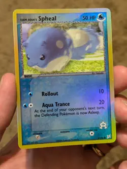 Team Aqua's Spheal 57/95 EX Team Magma vs Aqua Pokemon Card Reverse Holo Rare LP - Image 1
