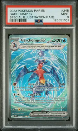 2023 POKEMON PAR EN-PARADOX RIFT SPECIAL ILLUSTRATION RARE GARCHOMP EX PSA 9 - Image 1