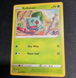Bulbasaur 001/078 Pokemon GO Base Common Pokemon TCG Near Mint NM - Image 1