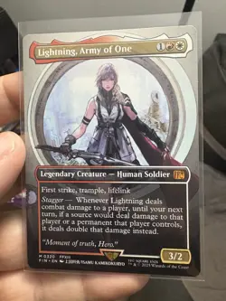 Lightning, Army of One (Borderless Regular NON FOIL) Final Fantasy - Image 1
