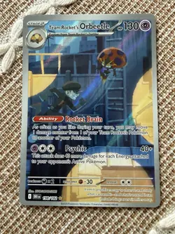 Pokemon TCG Team Rockets Orbeetle Destined Rivals 198/182 - Image 1
