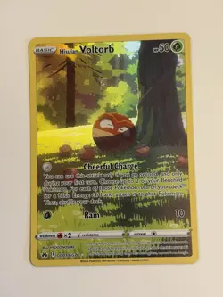 Pokemon TCG Hisuian Voltorb Crown Zenith: Galarian Gallery GG01/GG70 Holo NM - Image 1