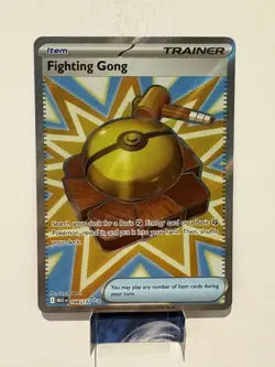 Pokemon Fighting Gong 168/132 Base Set Mega Evolution Ultra Rare Full Art MINT - Image 1