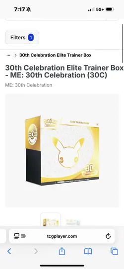 Pokemon 30th Anniversary Celebration Elite Trainer Box ETB Ships 10/23 Sealed - Image 1