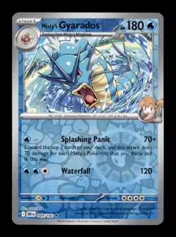 Misty's Gyarados 049/182 Rare Destined Rivals Pokemon Reverse Holo Near Mint - Image 1