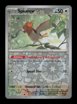 REVERSE HOLO SPEAROW COMMON 021/165 NM POKEMON - Image 1
