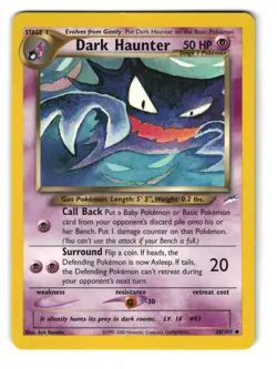 Dark Haunter 36/105 Unlimited Uncommon Neo Destiny Pokemon MP - Image 1