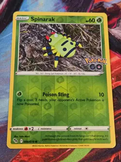 Yuka Morii - Spinarak Reverse Holo - 006/078 - Pokemon GO - Common - NM - Image 1