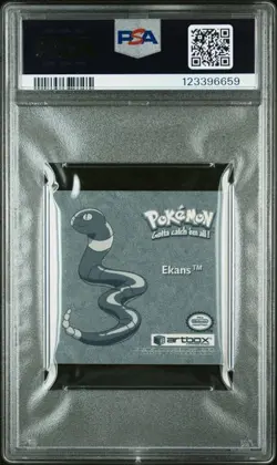 1999 Pokemon Stickers Series 1 Ekans Bonus Prism #PR21 Vintage PSA 7 NM - Image 2