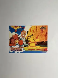 Pokemon Topps - Pikachu’s Vacation / Everyone…Pull!!! (#52) - Non-Holo Rare - NM - Image 1