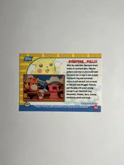Pokemon Topps - Pikachu’s Vacation / Everyone…Pull!!! (#52) - Non-Holo Rare - NM - Image 2