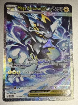 Mega Zeraora Ex Full Art Holo SIR 114/084 Pitch Black Pokemon TCG - Image 1