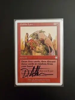 MTG Goblin Lore AP Artist Proof Signed Limited To 50 - Image 1