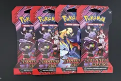 Pokemon Scarlet & Violet Destined Rivals Sleeved Booster Pack Lot x4 Sealed - Image 1