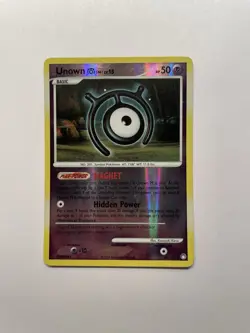 Pokemon TCG Unown 66/123 Mysterious Treasures DP2 Reverse Holo LP - Image 1