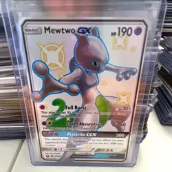 Pokemon TCG Mewtwo GX SV59/SV94 Hidden Fates Shiny Vault Holo English 190 HP - Image 1