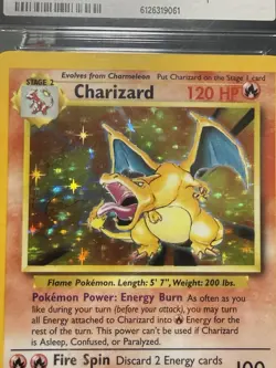 CGC 5.5 EXCELLENT+ 1999 CHARIZARD POKEMON GAME HOLO UNLIMITED BASE SET #4 - Image 2