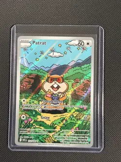 Pokemon Patrat 152/086 White Flare Illustration Rare Holo Near Mint - Image 1