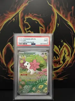 Pokemon PSA 9 Shaymin 185 Illustration Rare IR Destined Rivals - Image 1