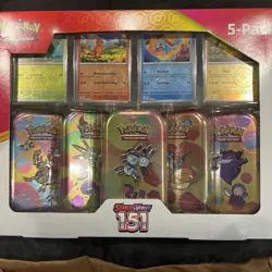 Pokemon Scarlet & Violet 151 Mini Tins 5 Pack Sealed Bundle Box Pokemon - Image 1