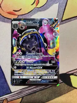 Alolan Muk GX Ultra Rare SM - Burning Shadows 84/147 NM Pokemon Holo - Image 1