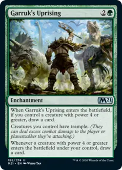 1 x Garruk's Uprising - Core Set 2021 - NM-Mint - MTG - Image 1