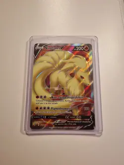 Ninetales V 177/192 - Rebel Clash - Full Art - Ultra Rare - Pokemon TCG - NM - Image 1
