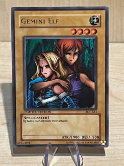 YuGiOh - Gemini Elf - IOC-SE1 - Limited Edition - Ultra Rare - X3 - Image 2