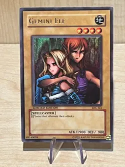 YuGiOh - Gemini Elf - IOC-SE1 - Limited Edition - Ultra Rare - X3 - Image 3