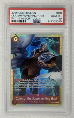 One Piece Color of the Supreme King Haki OP12-018 Premium Assort Vol 1 PSA 10 - Image 1