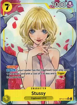 Stussy (Alternate Art) OP13-110 Carrying On His Will One Piece Foil NM - Image 1