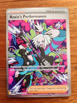 Roxie's Performance 121/086 SIR Chaos Rising Holo Pokemon Card - Image 1