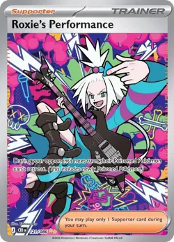 Roxie's Performance • 121/086 Special Illustration Rare Pokemon Chaos Rising NM - Image 1