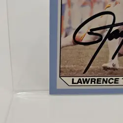 RARE Collegiate Collection 1990 UNC Tar Heels Lawrence Taylor #4 Auto SWAU Cert - Image 5