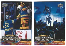 2025 26 UD CANVAS YOUNG GUNS - 2 CARD LOT - ELLIS/COWAN - read description - Image 1