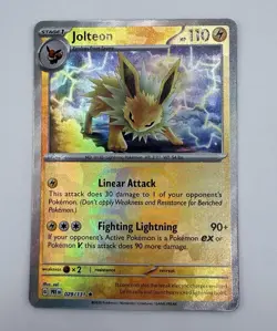 Jolteon Master Ball Pattern 029/131 Holo Rare Prismatic Evolutions Pokemon Card - Image 1