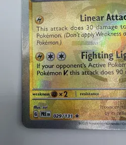 Jolteon Master Ball Pattern 029/131 Holo Rare Prismatic Evolutions Pokemon Card - Image 5