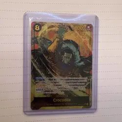 Bandai One Piece Card Game Crocodile OP14-120 Special Alt Art Foil 8 Cost - Image 1