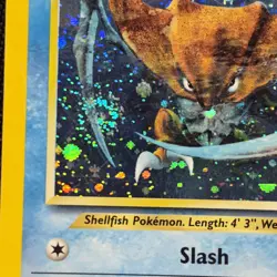 Kabutops 25/75 Neo Discovery Unlimited Rare Pokemon Card Swirl MP - Image 4