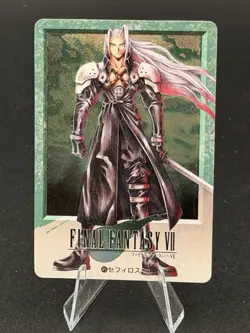 Final Fantasy 7 VII Trading Card Carddass Bandai 45 Foil Sephiroth - Image 1