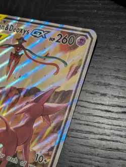 Pokemon TCG Jumbo Espeon & Deoxys GX SM240 Black Star Promo Card - Image 3