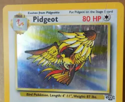 Pidgeot 8/64 Rare Holo Jungle Set Pokemon Card Damaged HP - Image 2