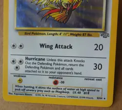 Pidgeot 8/64 Rare Holo Jungle Set Pokemon Card Damaged HP - Image 3