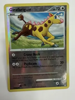 Girafarig 49/123 Mysterious Treasures Reverse Holo Pokemon Card - Image 1