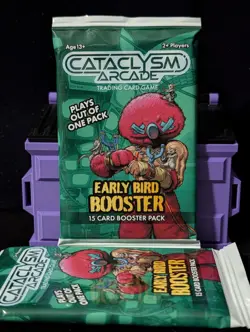 Cataclysm Arcade Card Game Early Bird Booster Pack (15 Cards) x2 New Sealed - Image 1