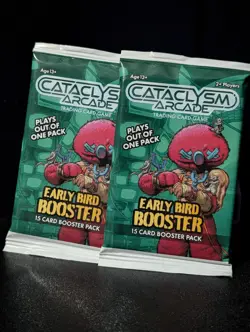 Cataclysm Arcade Card Game Early Bird Booster Pack (15 Cards) x2 New Sealed - Image 2