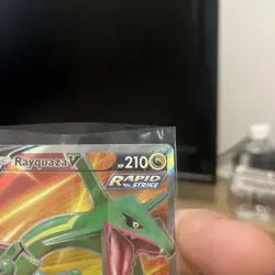 Rayquaza V 193/203 Full Art Ultra Rare Evolving Skies Pokemon Trading Card - Image 3
